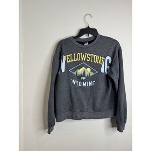 Modern Lux Yellowstone Sweatshirt Womens XS Wyoming Graphic Crewneck Pullover TV